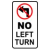 Leomarc sign no left turn