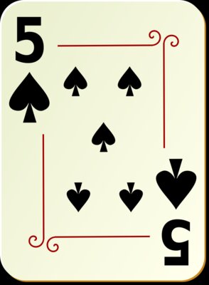 nicubunu Ornamental deck 5 of spades