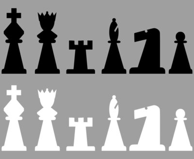 portablejim 2D Chess set   Pieces 2