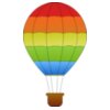 maidis Horizontal Striped Hot Air Balloons