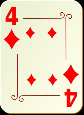 nicubunu Ornamental deck 4 of diamonds