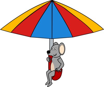 Maus auf Schirm