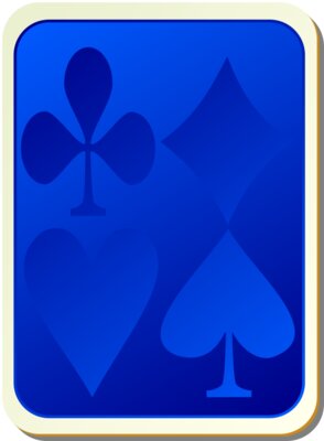 nicubunu Card backs suits blue