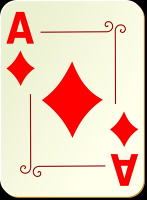 nicubunu Ornamental deck Ace of diamonds
