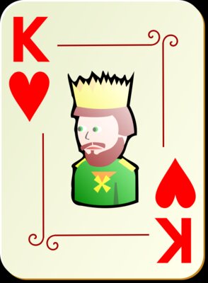 nicubunu Ornamental deck King of hearts