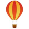 maidis Vertical Striped Hot Air Balloons 2