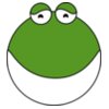 ikabezier cute frog head