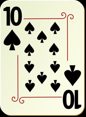 nicubunu Ornamental deck 10 of spades