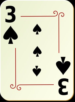 nicubunu Ornamental deck 3 of spades