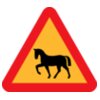 ryanlerch Warning Horses Roadsign