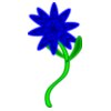 triptastic blue flower