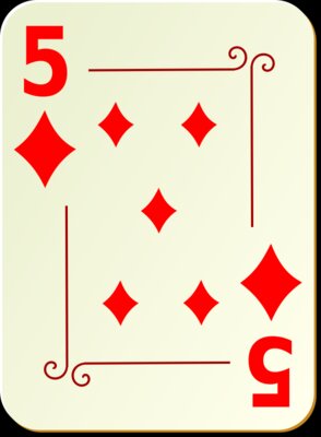 nicubunu Ornamental deck 5 of diamonds