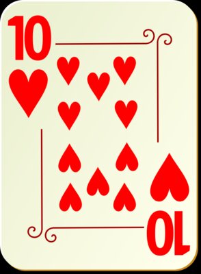 nicubunu Ornamental deck 10 of hearts