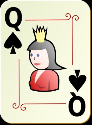 nicubunu Ornamental deck Queen of spades