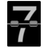 TzeenieWheenie Mechanical alarm clock number tiles 8
