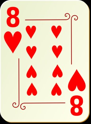 nicubunu Ornamental deck 8 of hearts