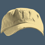 Distressed military hat